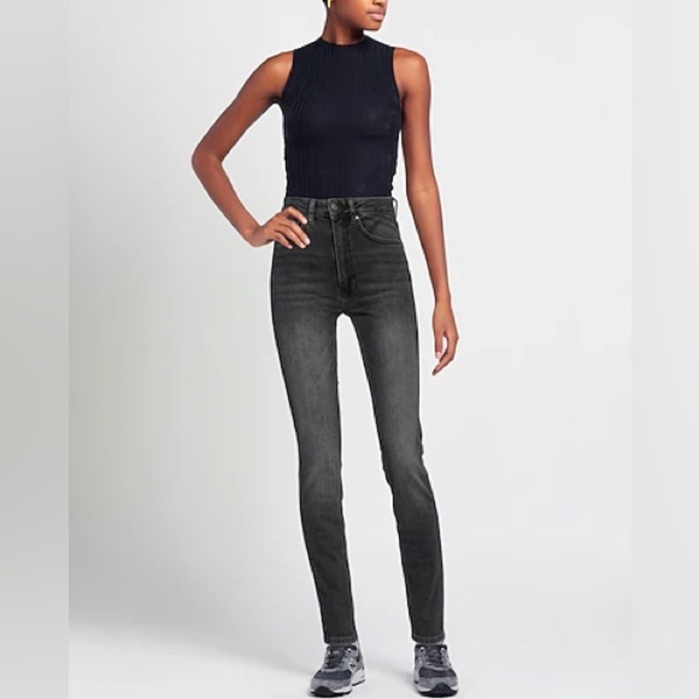 Anine Bing Charcoal Denim Jeans